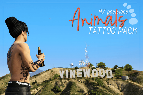 Animals tattoo pack